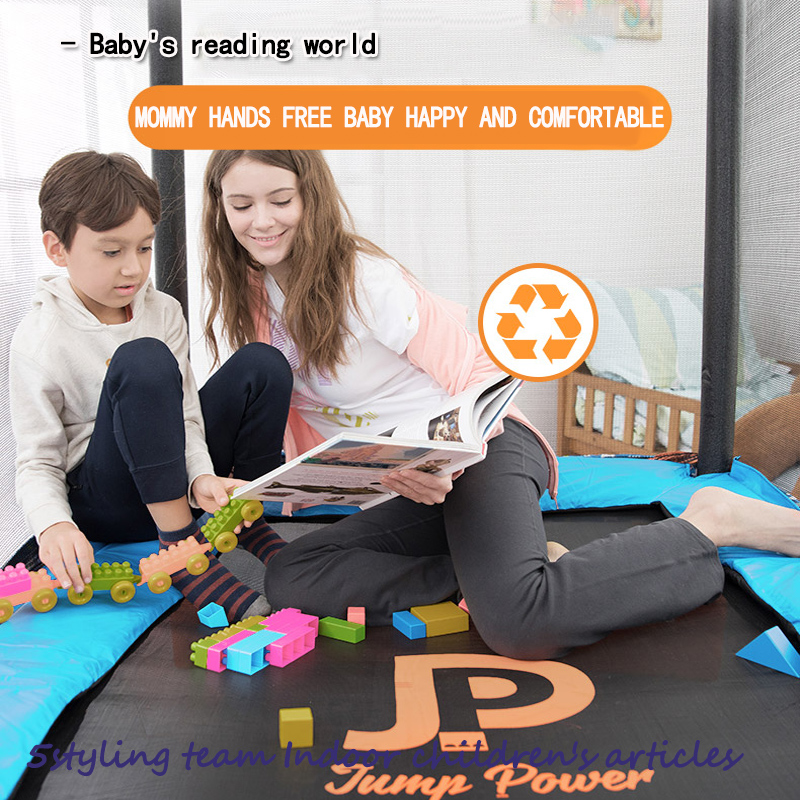 Amerikai swing trambulin gyermekotthonban gyermek védőhálóval ellátott beltéri trambulin