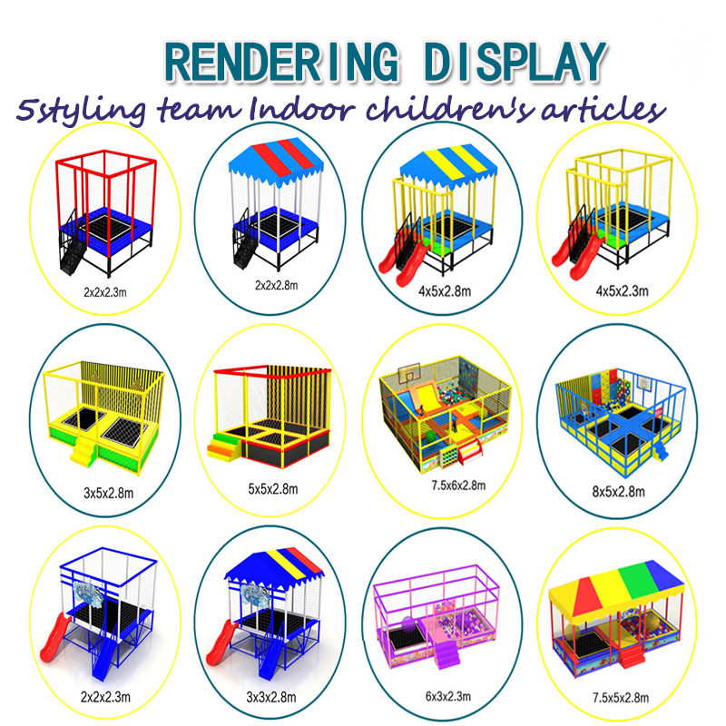 Gyerek trambulin az óvodában; beltéri és kültéri trambulin; kültéri park tér; a gyártó testreszabott ragacsos trambulinja