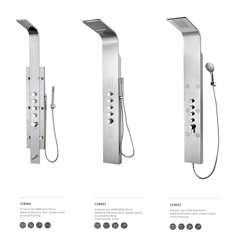 Stainless Steel zuhanyzó panel CF8016