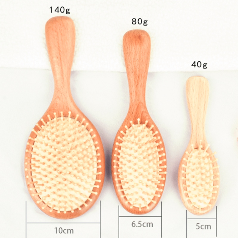 Három darab Comb készlet Scalp masszőr légzsák hajfürt fésű statikus légpárnás smink fából készült fésű