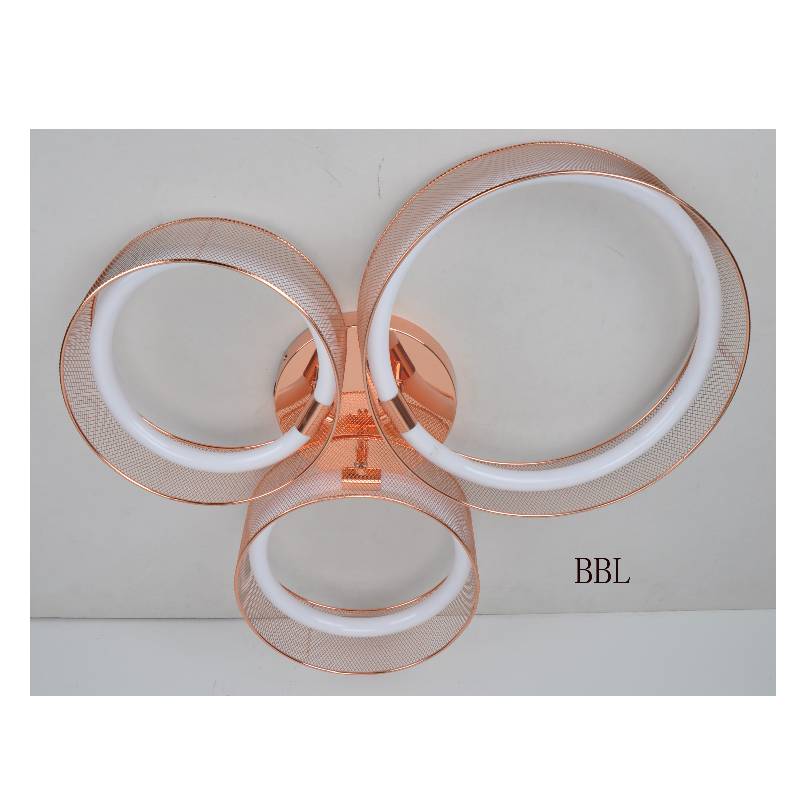 Fémszemes árnyékolóval és akril csővel ellátott LED-plafonlámpa