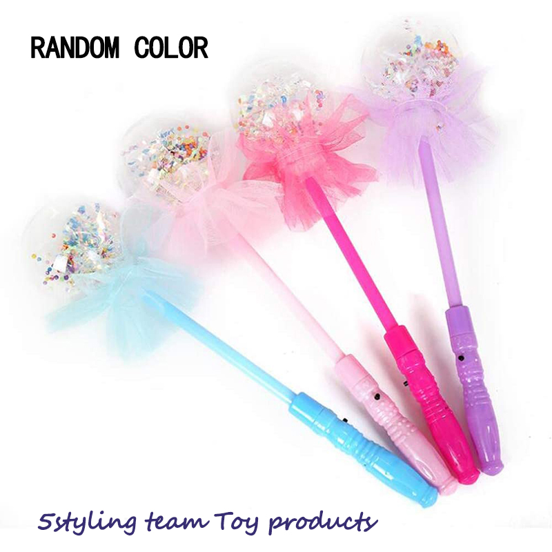 Fényes játékok, csillogó varázspálcák, hét színes pálca, csillag labda, forró eladás, Bobo bál esti vásár, kis ajándékok