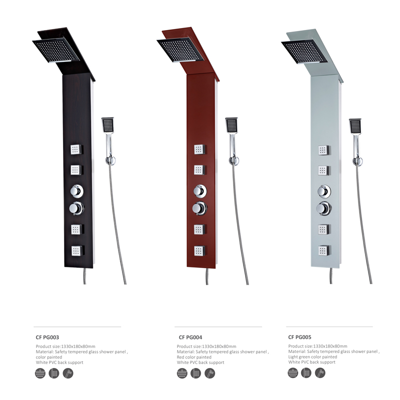 Biztonsági edzett üveg zuhanypanel CF6315