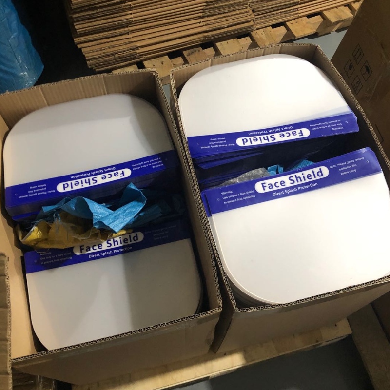 Műanyag átlátszó védő arcvédő