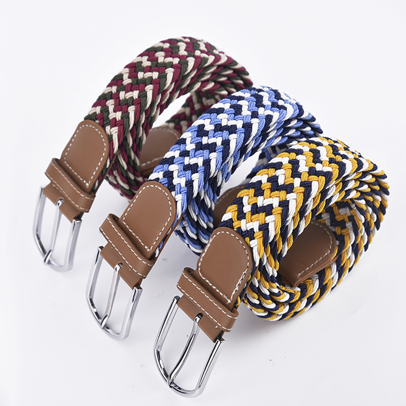 Divat fonott bőr elasztikus kiváló minőségű férfi öv