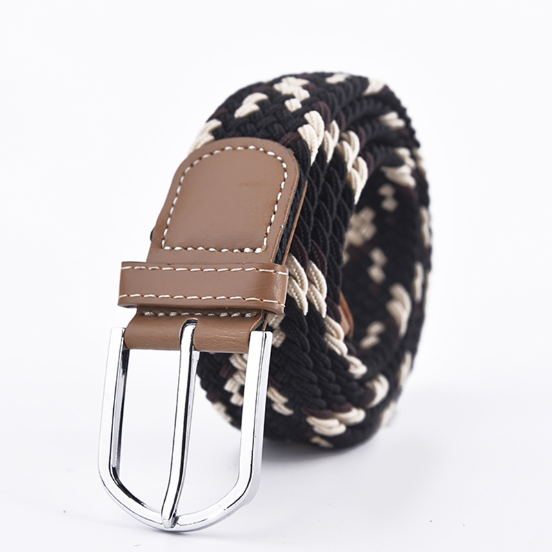 Divat fonott bőr elasztikus kiváló minőségű férfi öv