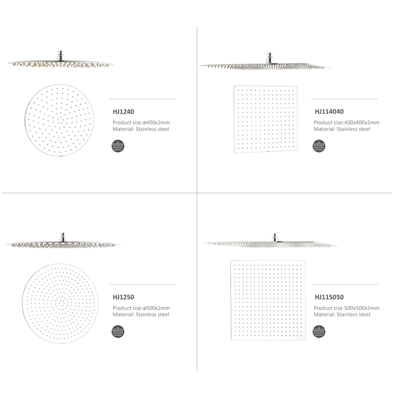 Rozsdamentes acél zuhanyfej