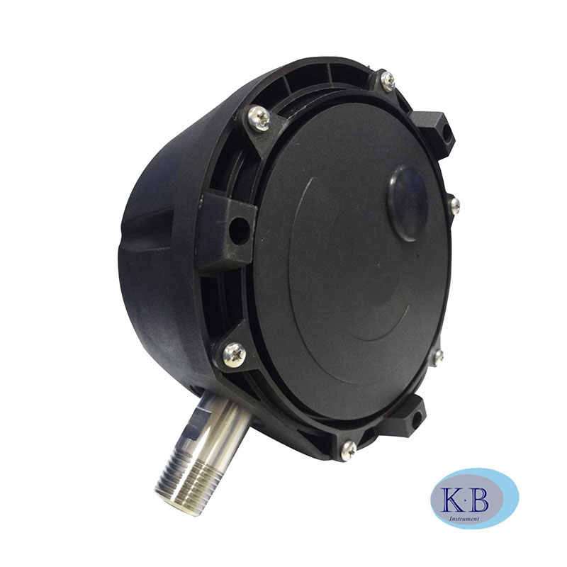 Szilárd elülső ipari biztonsági fekete szilárd elülső folyamatmérő Robbanásbiztos nyomásmérő