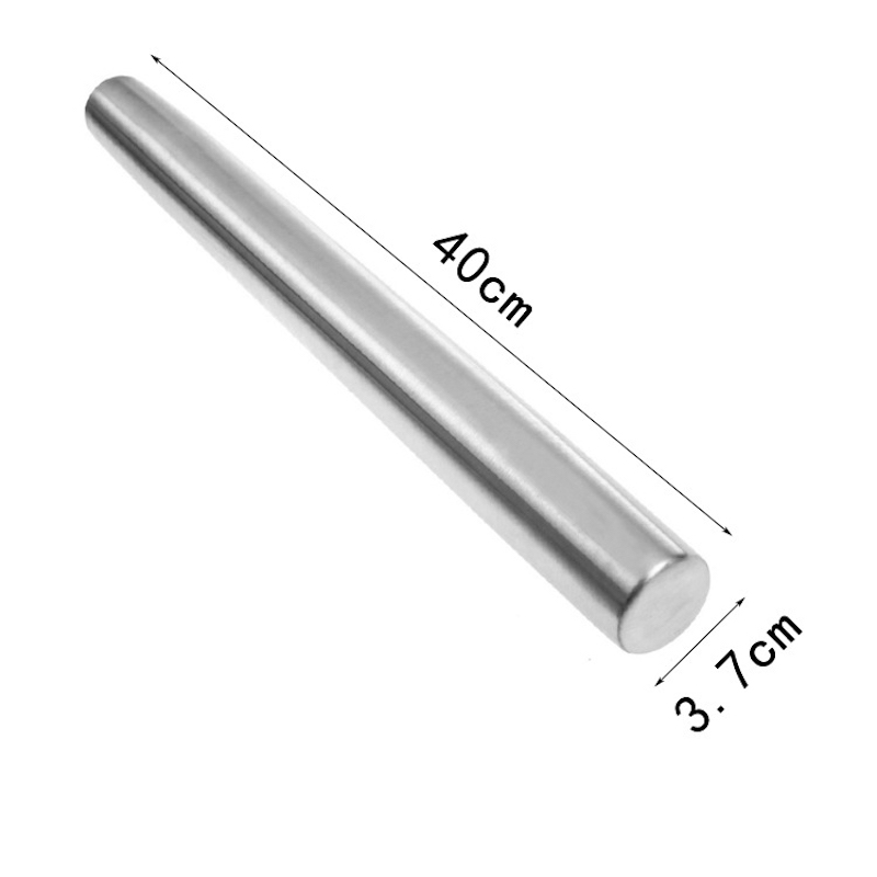 Kiváló minőségű gombóc sodrófa sütéshez főzőhengerhez nem tapadó konyhai rozsdamentes acél sodrófa sütéshez