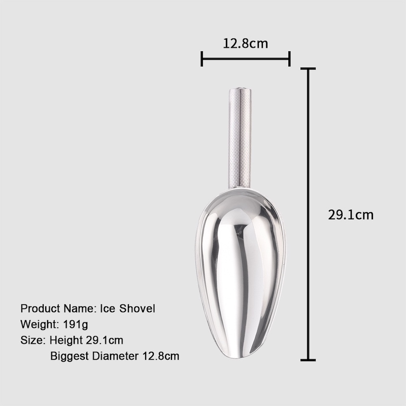 Bar eszközök rozsdamentes acélból készült jégkanál