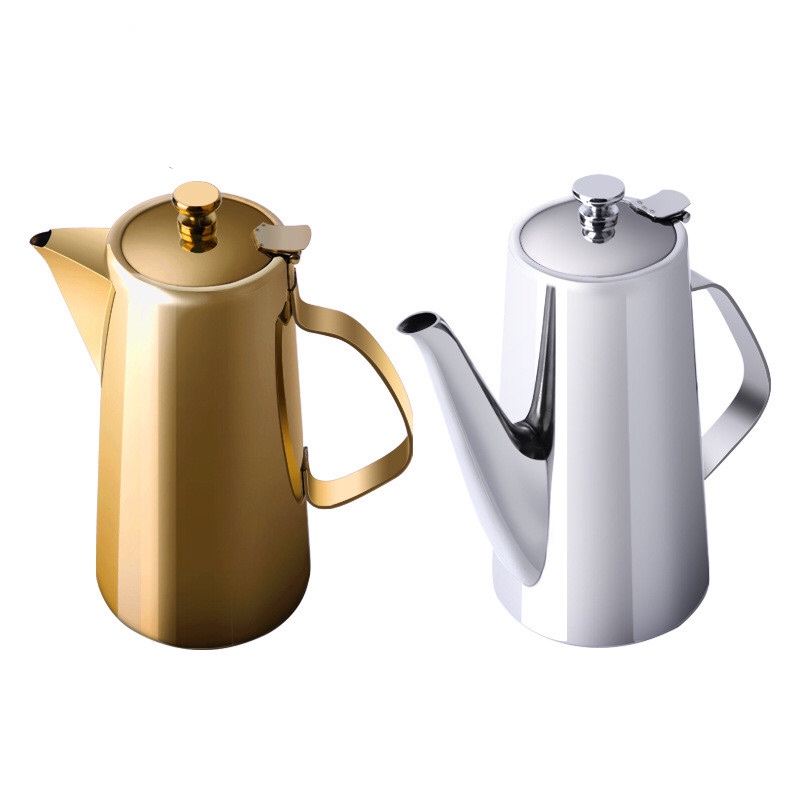 Rozsdamentes acél, finom szájú, kávéfőző, csepegtető teáskanna