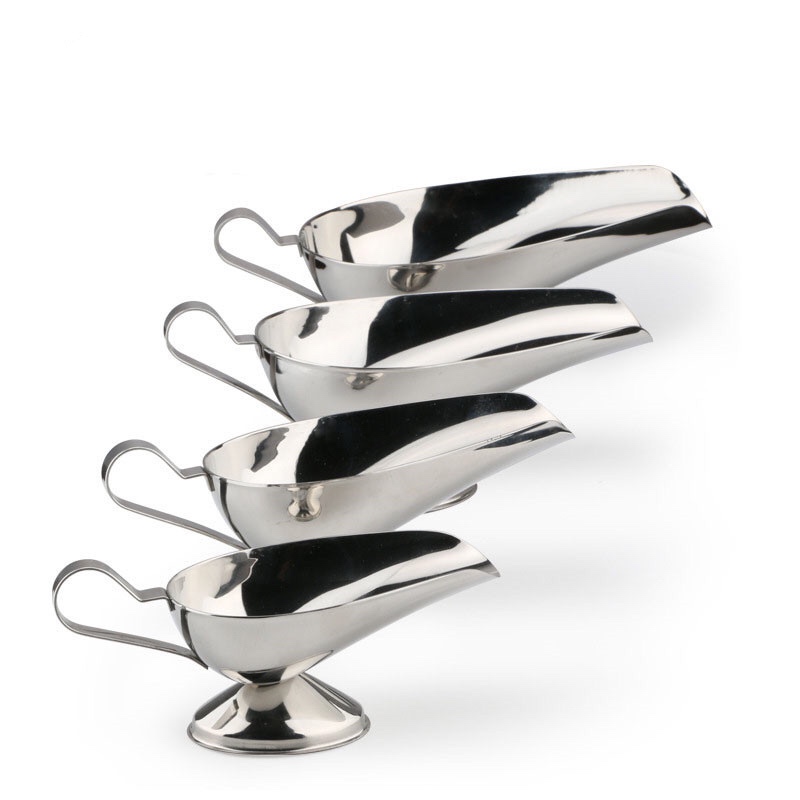 Rozsdamentes acélból készült hajóslé vödör tányér pörkölőmártásos tál 3\/4\/5 csomag