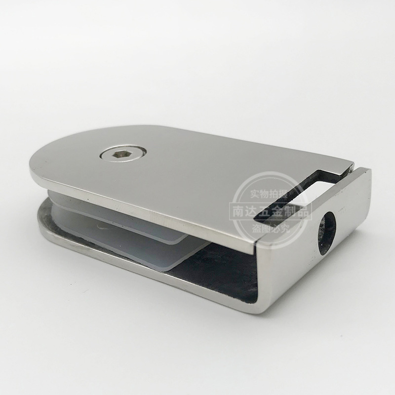 Rozsdamentes acélból készült üveg megoszlási kód 0 fokozatú rögzített klip üveg védőkorlát partíciós kód zuhanyzószoba üvegkapocs