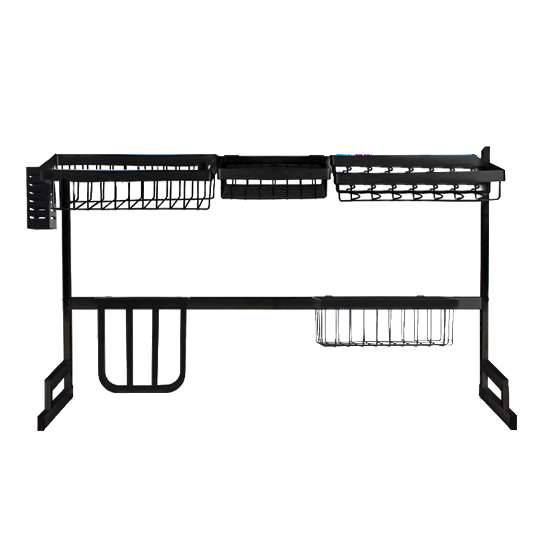 Egyedi rozsdamentes acélból álló szárítószekrény konyhai mosogatógéptartó konyhai tároló polcok