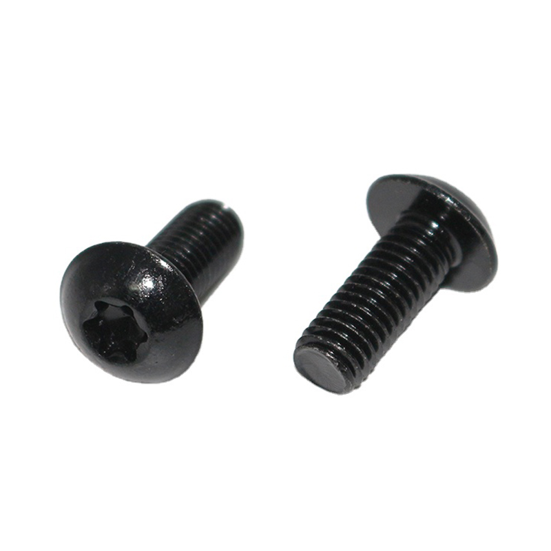 Nagy pontosságú ISO7380 T20 BIACK OXIDE gombfejű kupacsavar, Torx csavar