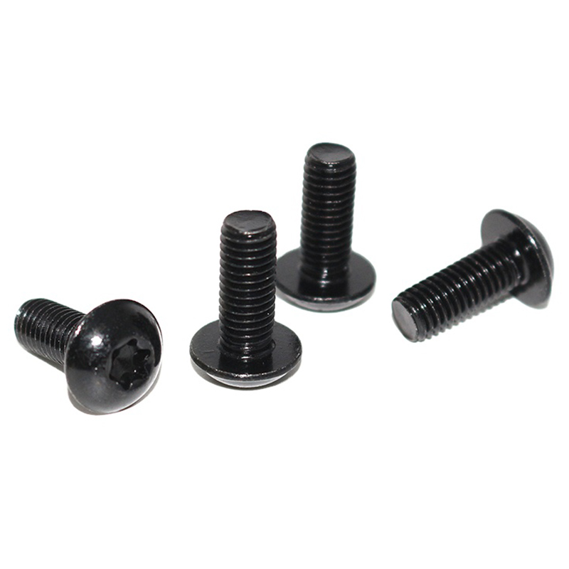 Nagy pontosságú ISO7380 T20 BIACK OXIDE gombfejű kupacsavar, Torx csavar