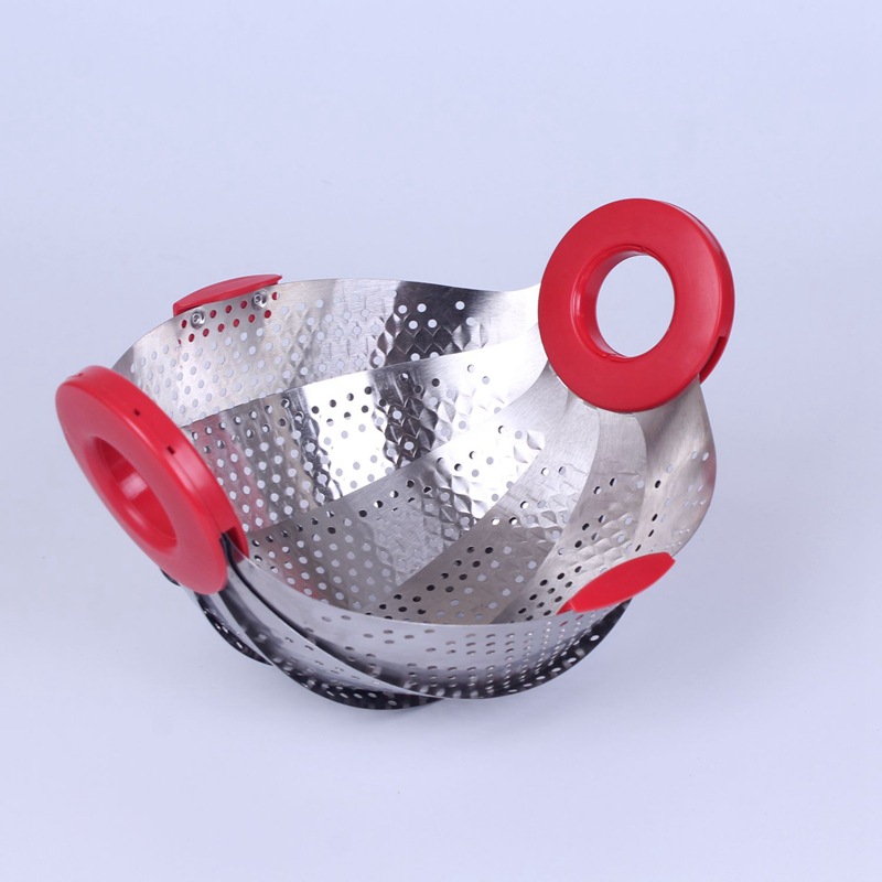 Kiváló minőségű új rozsdamentes acélból összecsukható drainer élelmiszer-olaj vízszűrő