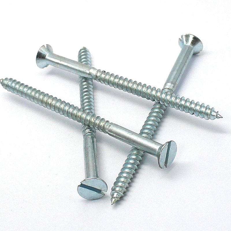 Metrikus sárgaréz réz titán réselt, süllyesztett fejű faforgácslap csavar