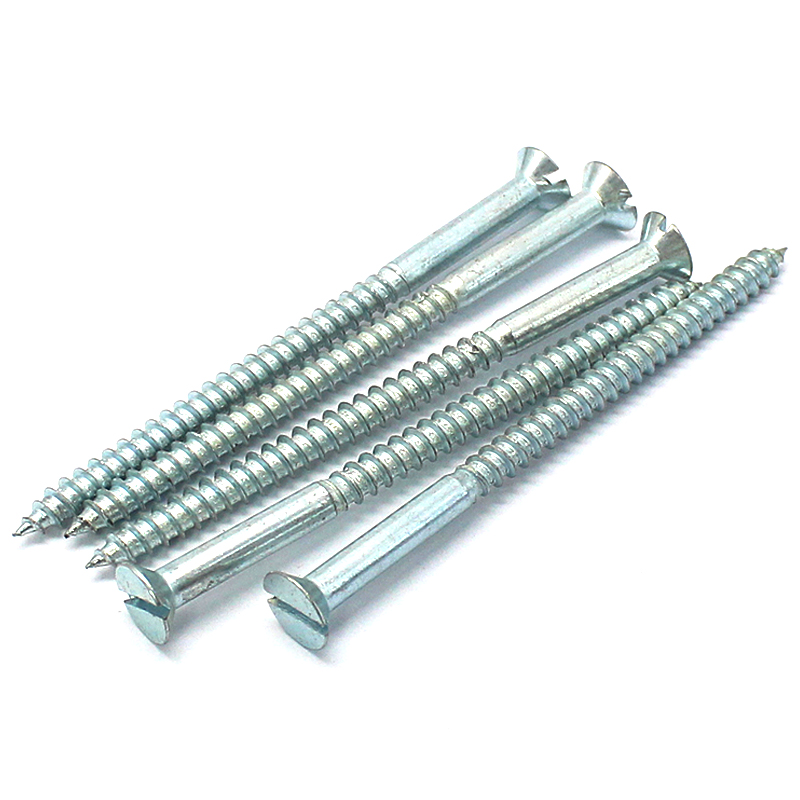 Metrikus sárgaréz réz titán réselt, süllyesztett fejű faforgácslap csavar