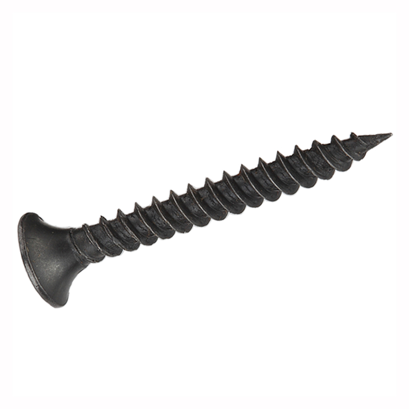 Fekete foszfált süllyesztett fejű rozsdamentes acél finomszálú öncsavarok