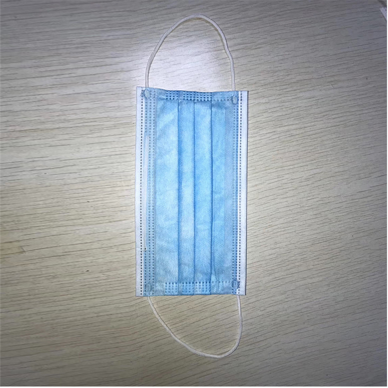 Eldobható Maszk három réteg vattacukor védőmaszk, hatékonyan megelőzve a baktériumokat, a nyált,