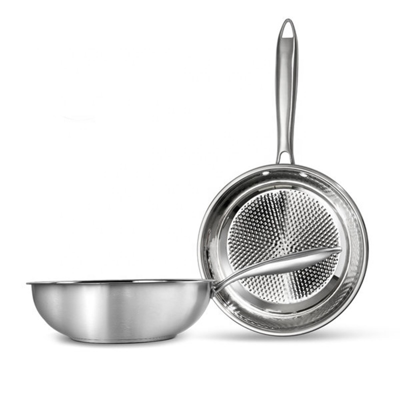 rozsdamentes acél serpenyő