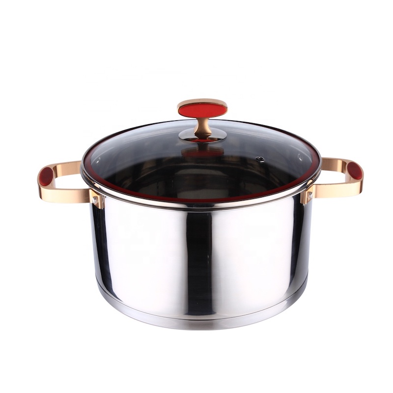 rozsdamentes acél borítású casserol