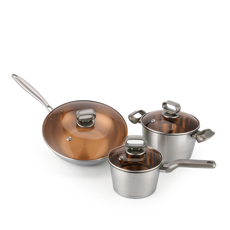 rozsdamentes acél konyhaeszköz készlet