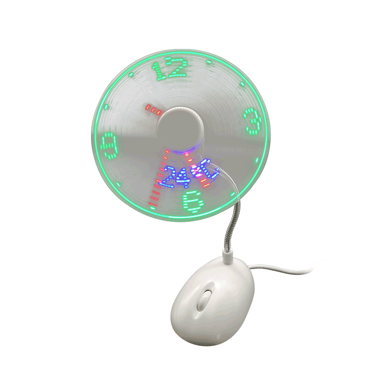 Asztali USB ventilátor S03 LED-es kijelzővel