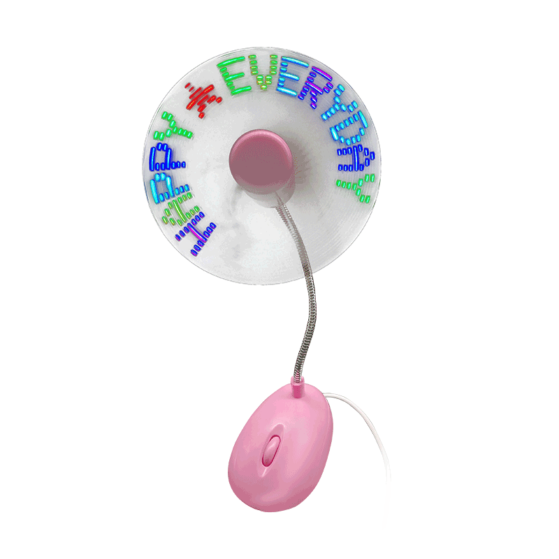 Asztali USB ventilátor S03 LED-es kijelzővel