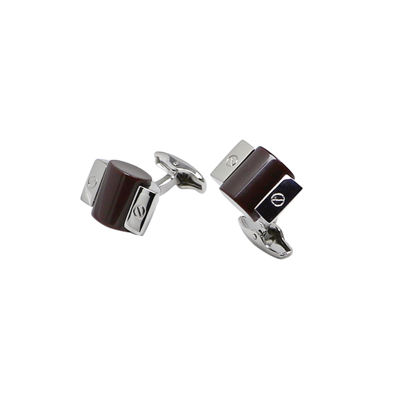 Barna Agate Cool Nagykereskedelmi Cuff Links