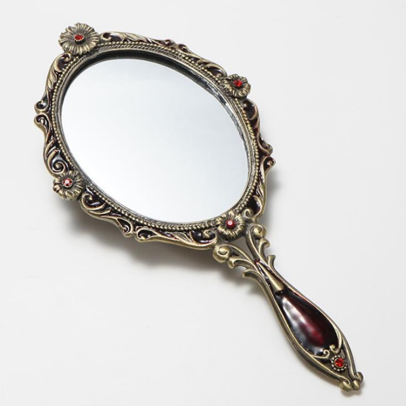 Kreatív otthon nagyítható tükör fém kézműves smink tükör szülinapi ajándék