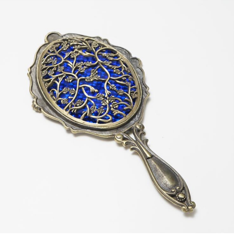 Kreatív otthon nagyítható tükör fém kézműves smink tükör szülinapi ajándék