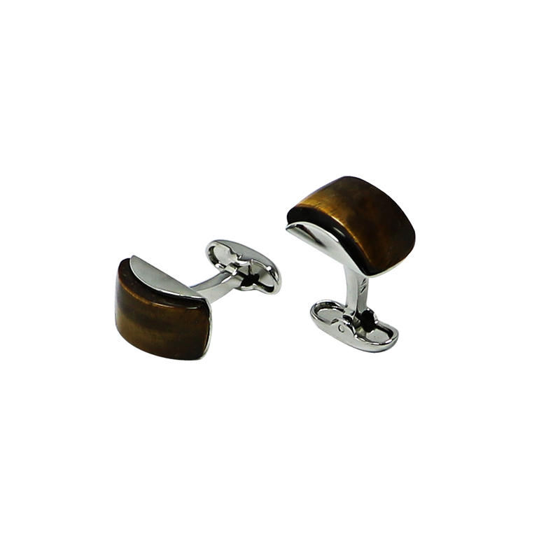 Tigris\'s Eye Mountain egyedi Cuff Links