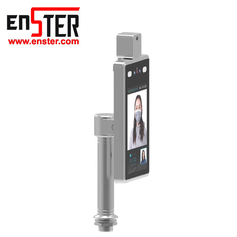 Többnyelvű arcfelismerő hőmérséklet-érzékelő 8 hüvelykes intelligens kamera