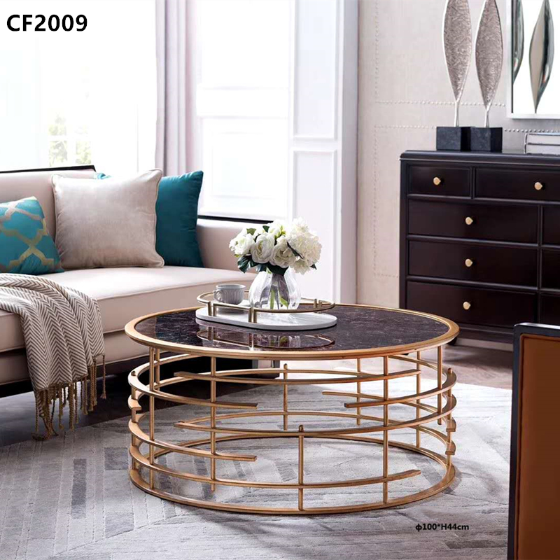 Üveg kávézóasztal, rozsdamentes acél kávézóasztal, márvány dohányzóasztal, vas művészeti dohányzóasztal