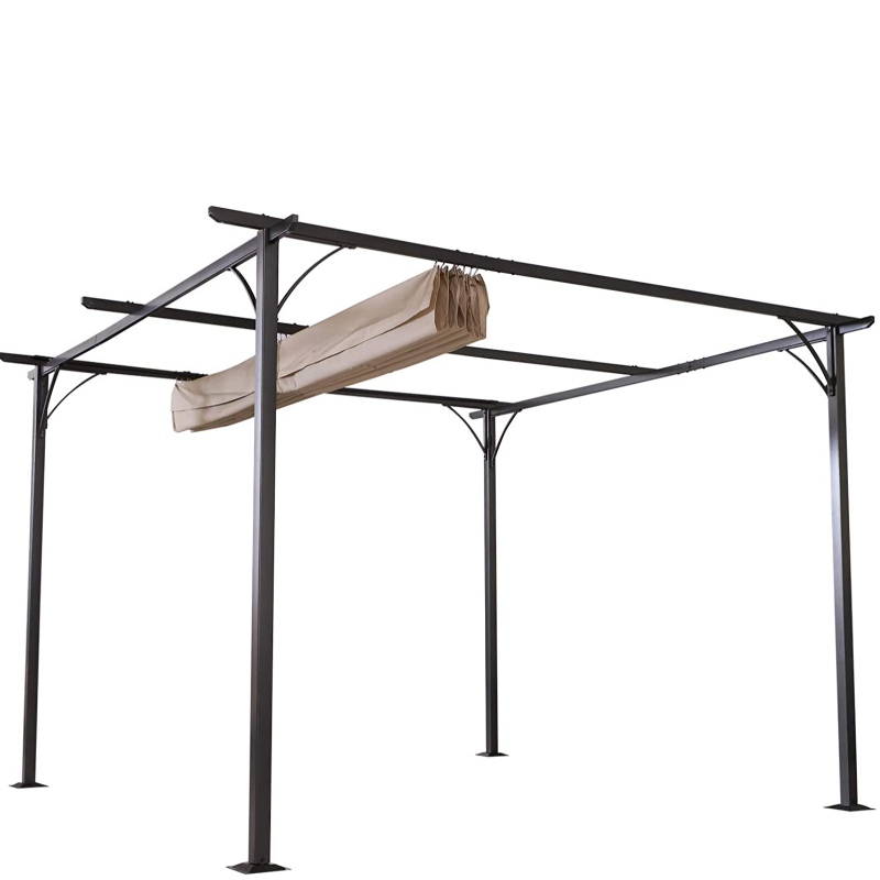 Visszavonható Pergola Canopy Outdoor Gazebo-val