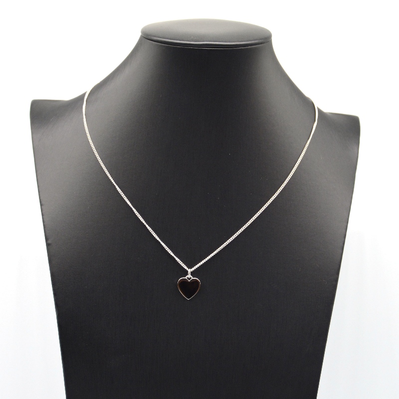 Rozsdamentes acél szív alakú medál nyaklánc rfbnck0177