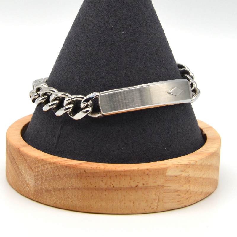 Rozsdamentes acél lánckarkötő rfbbg1622