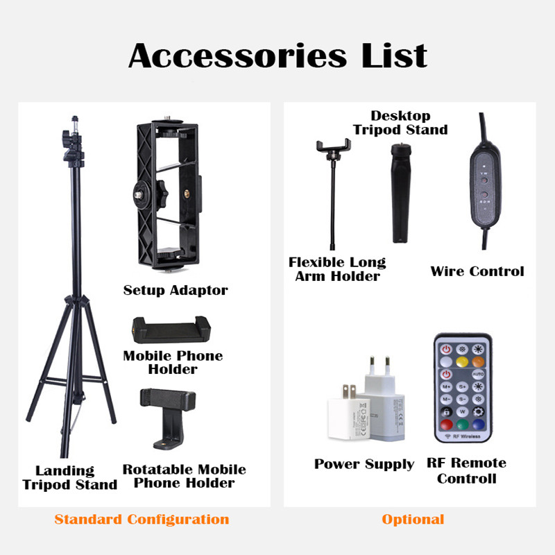 Mobiltelefon élő támogatás töltőfény horgonyhorgony szépség bőrfiatalító gyűrű szépségfény lámpa