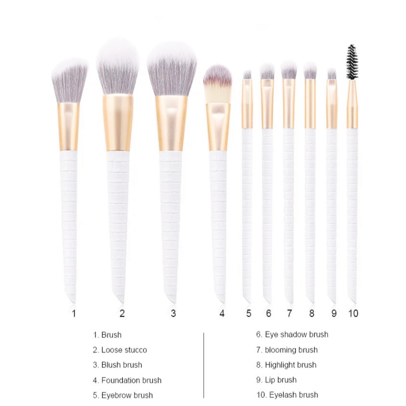 2020-as új krokodilmintás kozmetikai kefekészlet matt szállal