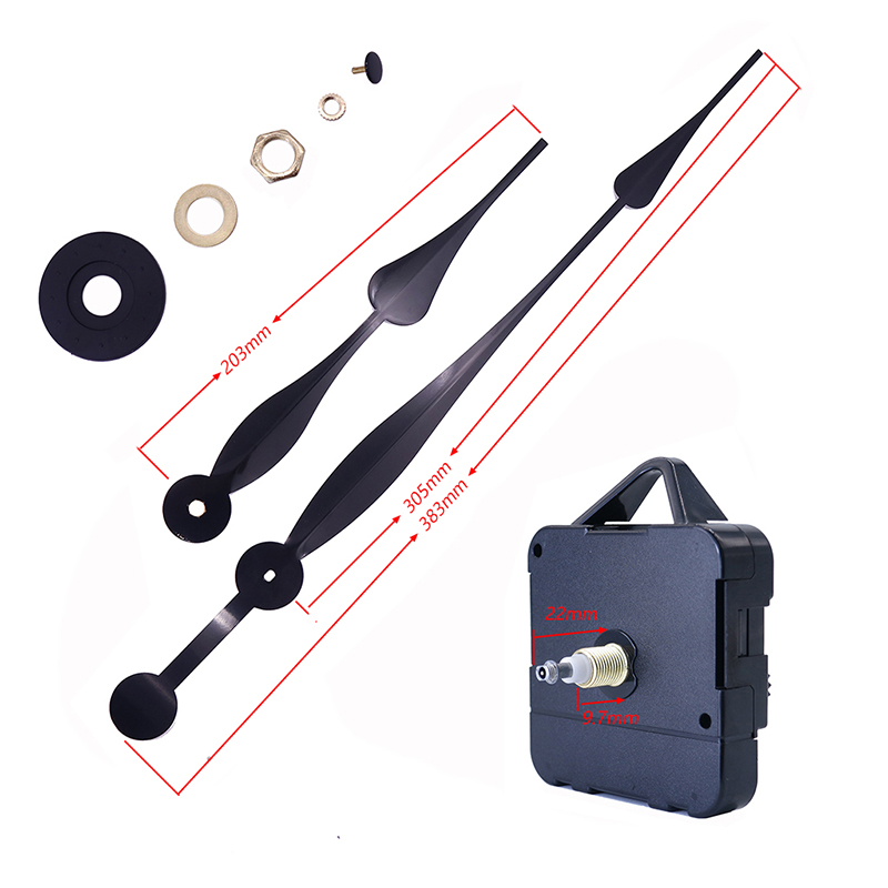 HR1688 15 mm-es kvarc óra gép és alumínium óra kéz