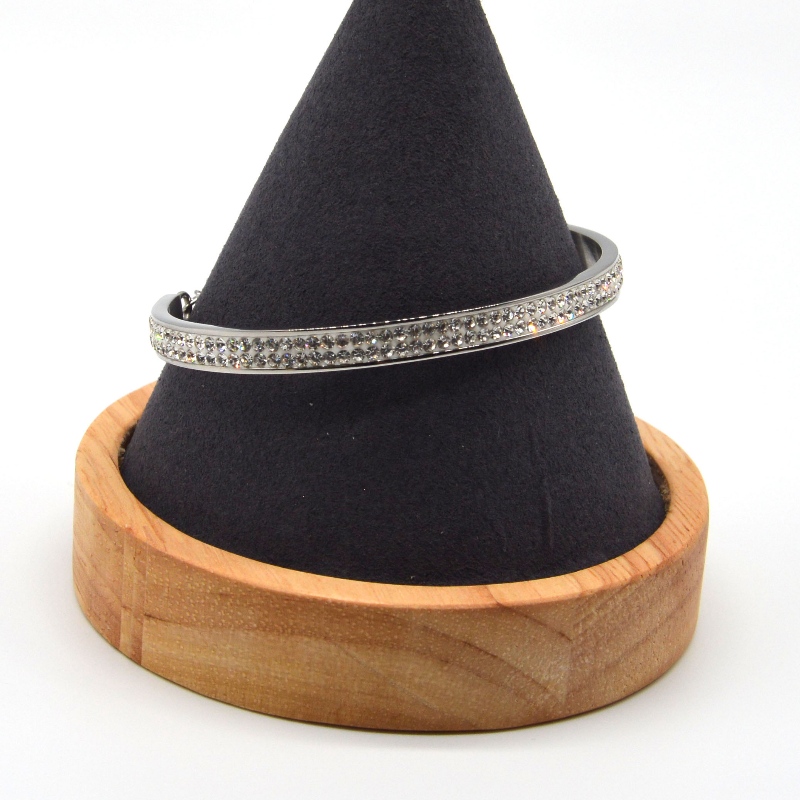 Rozsdamentes acél kő Bangle rfbbg0075