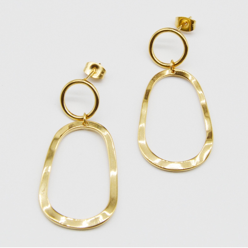 Rozsdamentes acél fülbevalók és fülbevalók rfber0061