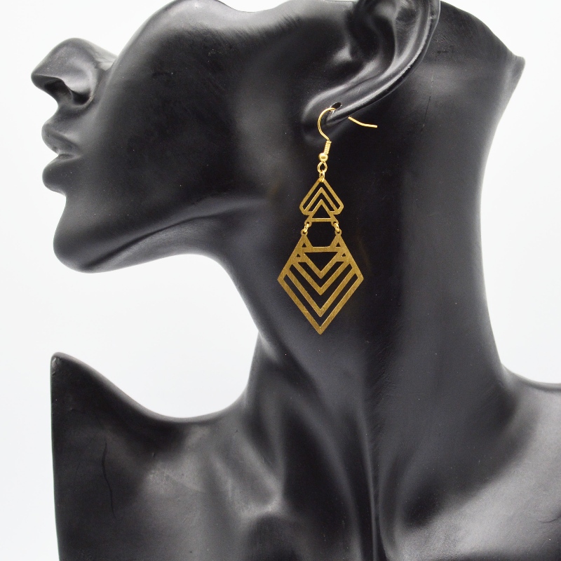 Rozsdamentes acél üreges fülbevalók és fülbevalók rfbear1555