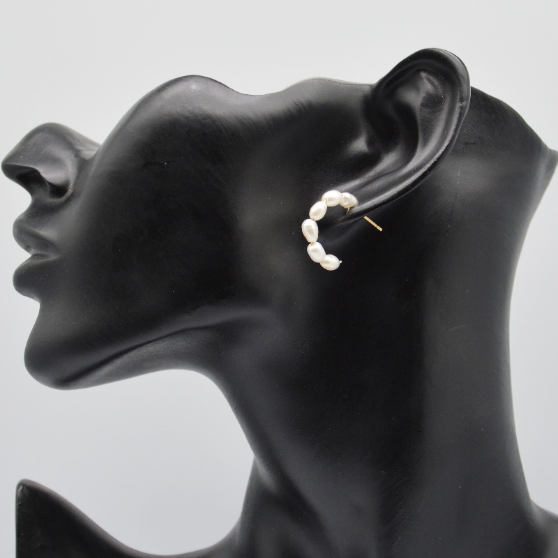 Rozsdamentes Steel Pearl fülbevalók, divatékszerek, divatékszerek, Pearl Ékszer rfad0066