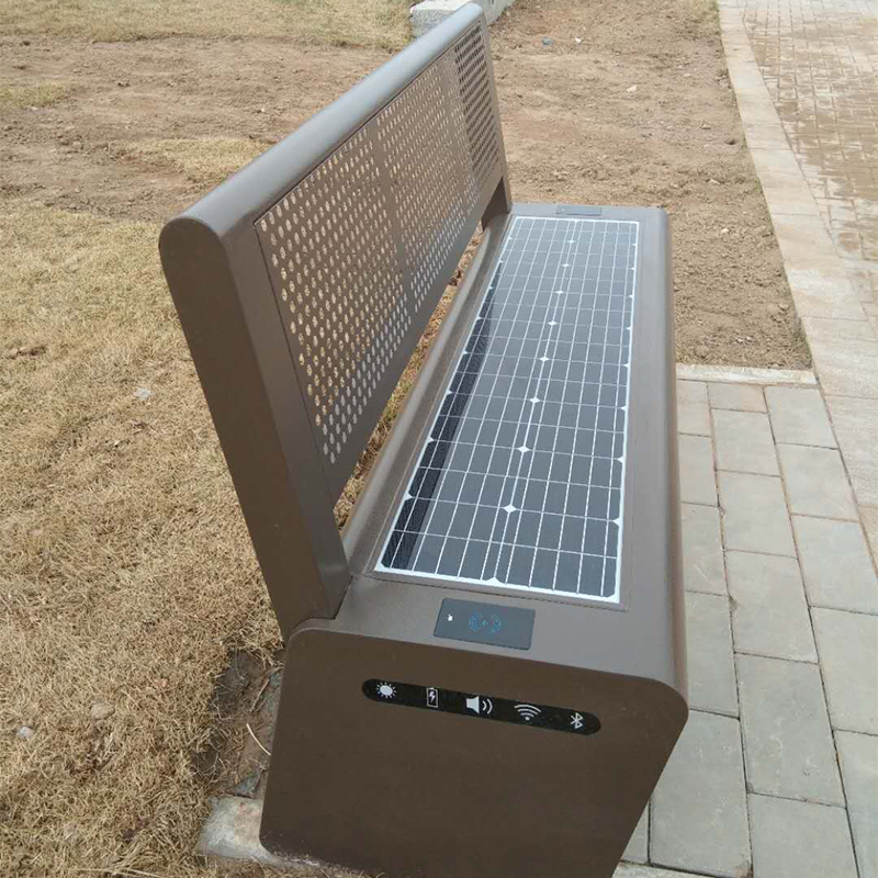 Vezeték nélküli töltő gyári ár városi ülések Solar Garden Bench gyártója