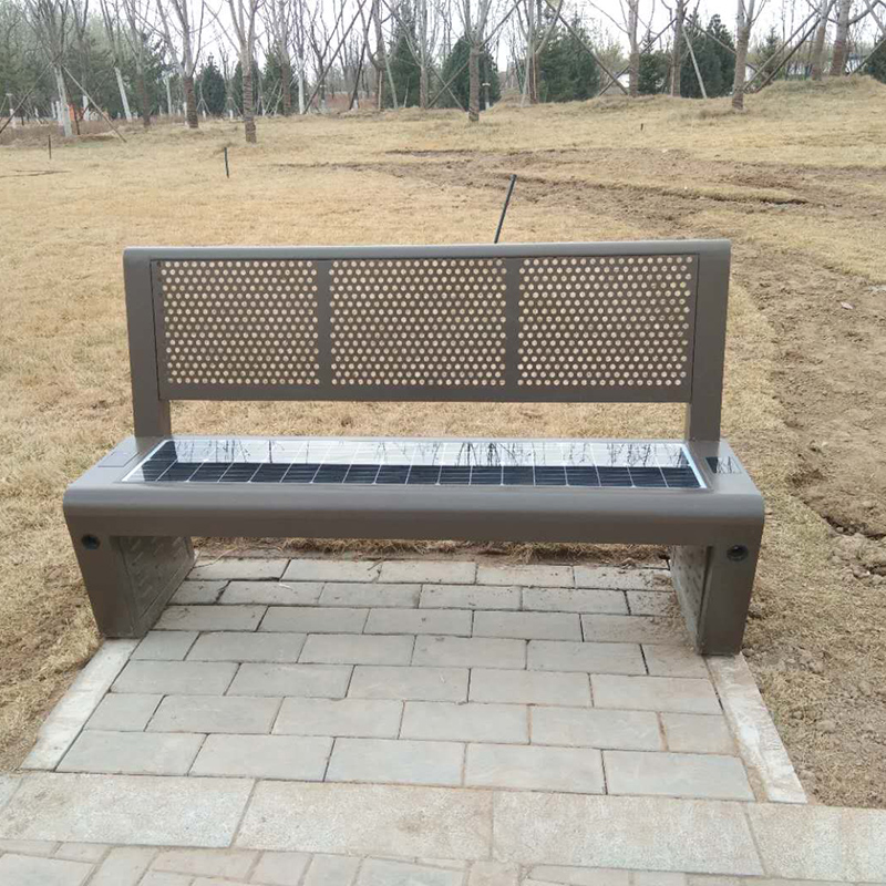 Vezeték nélküli töltő gyári ár városi ülések Solar Garden Bench gyártója