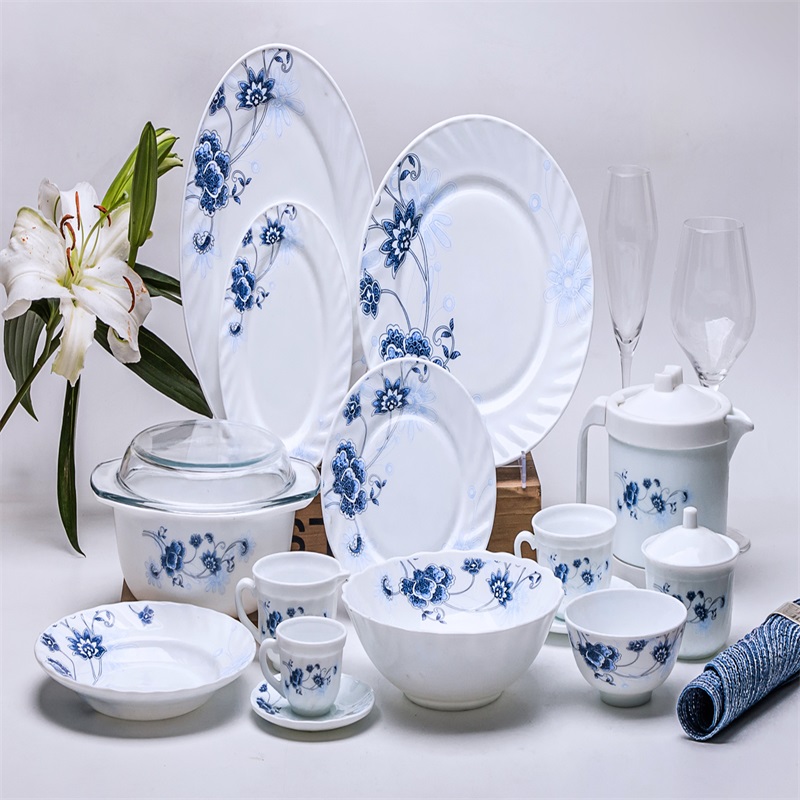 58B &opál üveg asztali készlet