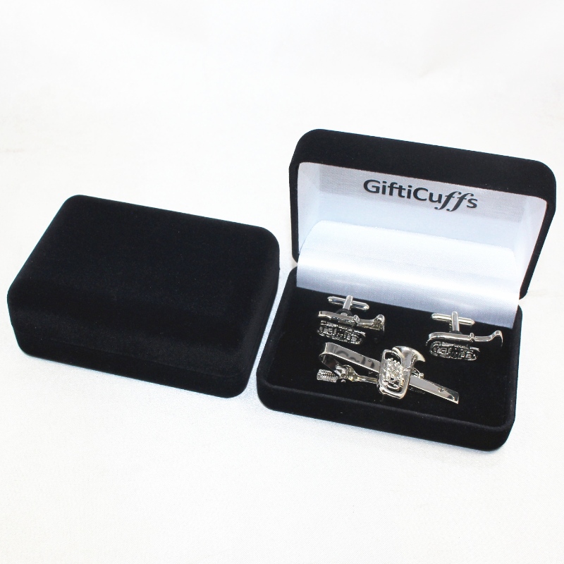 A D-26L tárgy alakú Velvet Box mandzsettagombhoz, nyakkapocshoz, mm.95*68*36, súlya 65g